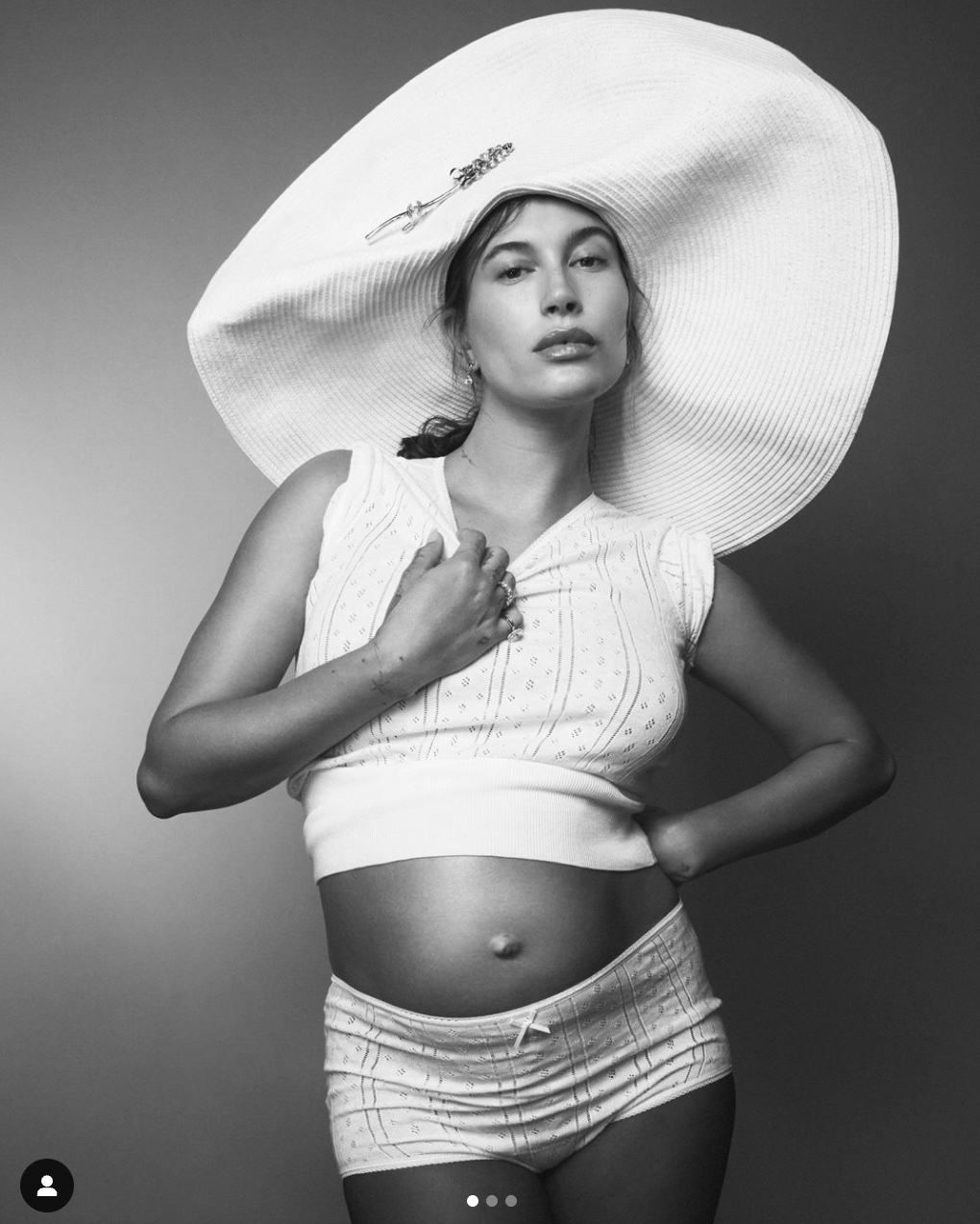 Hailey Bieber stripped down to her underwear of the cover of &lsquo;W&rsquo; Magazine.