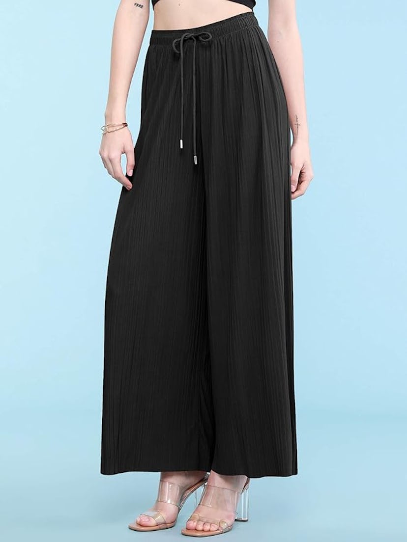 Lock and Love Plisse Palazzo Pants 