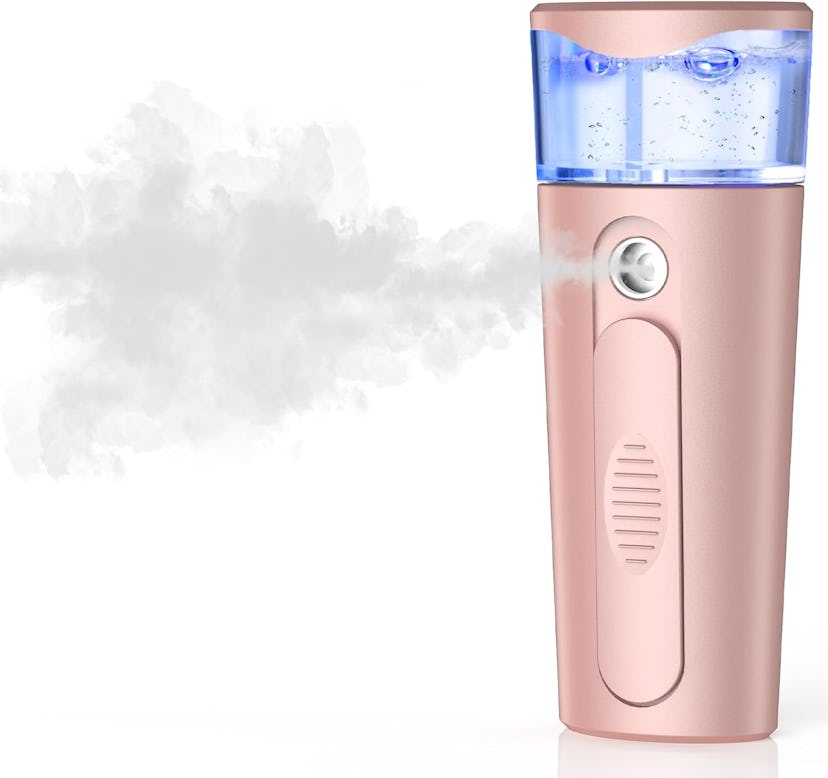 Portable Nano Face Mister, Facial Steamer, USB Rechargeable Cool Mist Sprayer, 40ml Visual Water Tan...