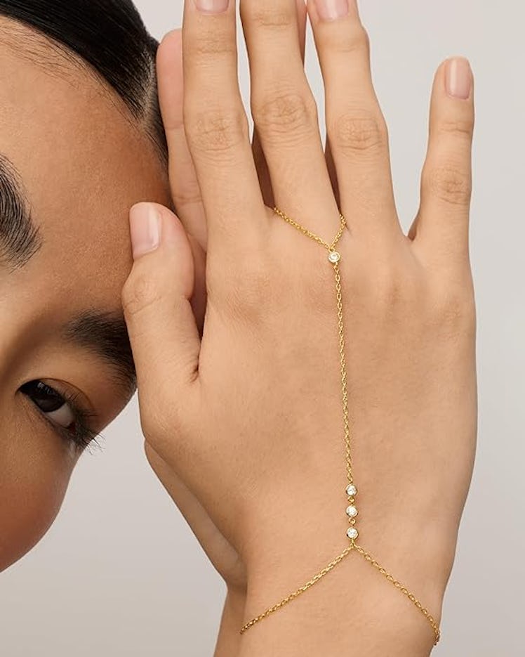 PAVOI Gold-Plated Hand Chain Bracelet