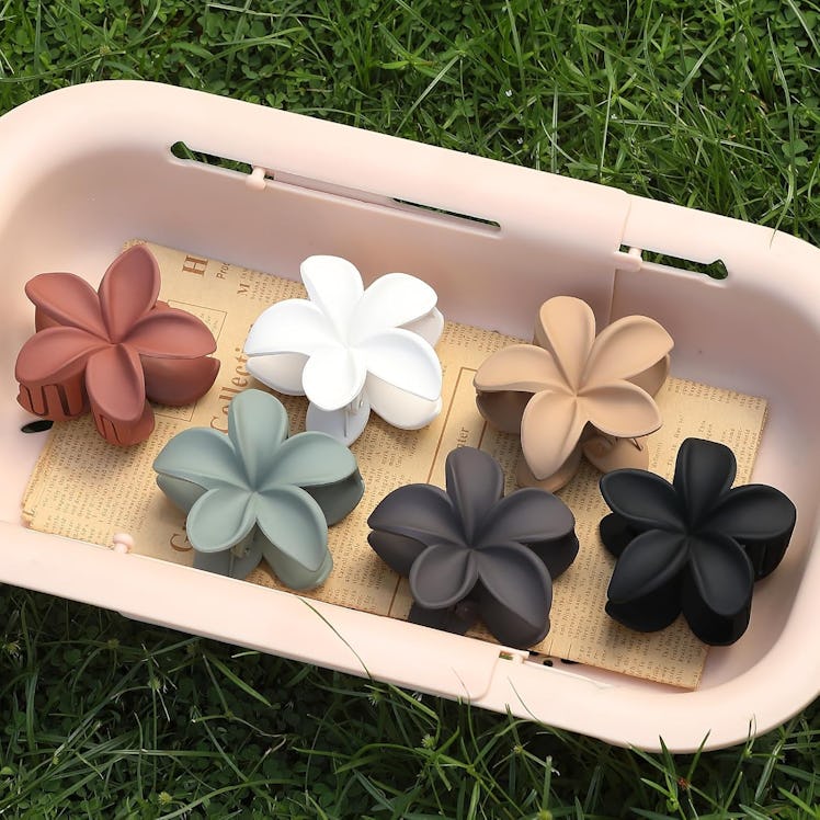 Sisiaipu Flower Hair Claw Clips (6 Pieces)