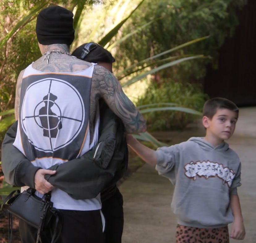 Reign Disick is the ultimate hater of Kourtney Kardashian and Travis Barker's make-out sessions.