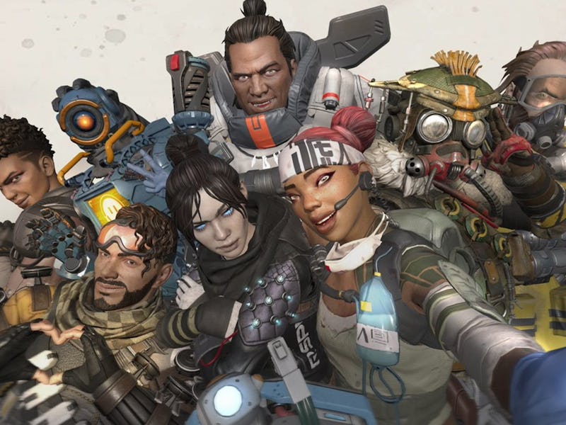 The starting cast of Apex Legends