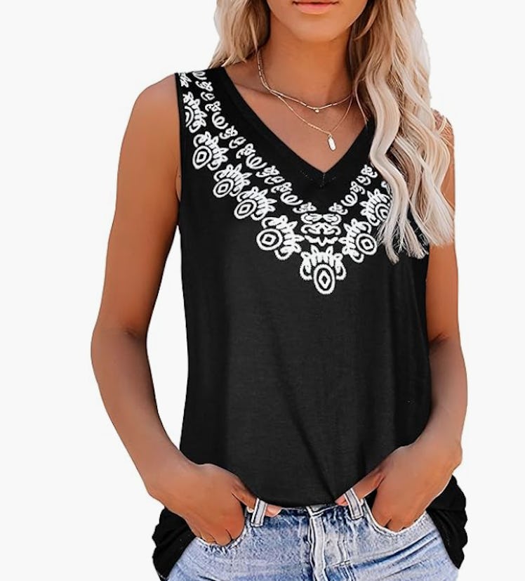 rosemia V-Neck Tunic tank