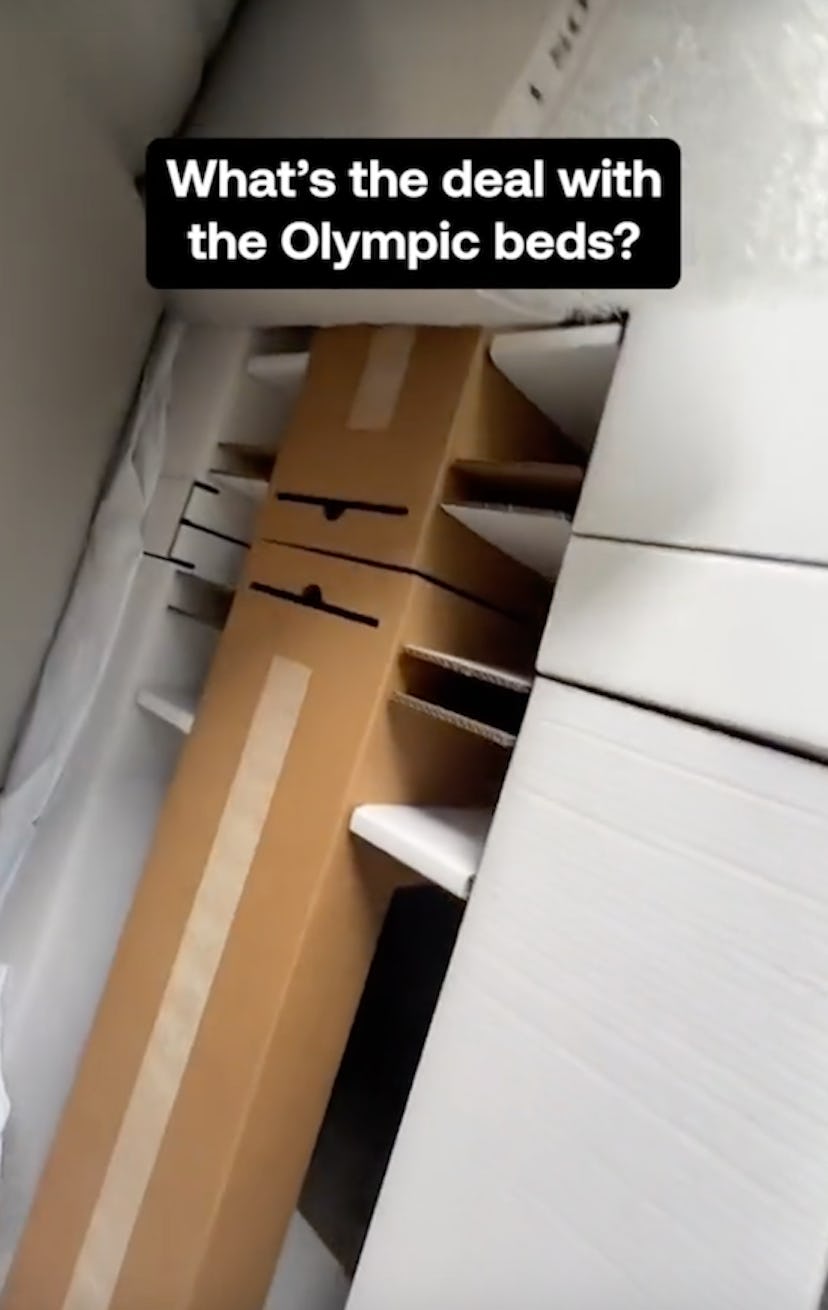 Are the Olympic beds really made of cardboard?