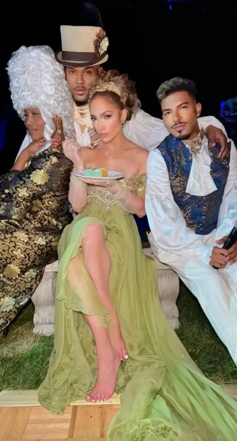 jlo birthday dress Jennifer Lopez continues 55th birthday celebrations in sheer, sparkling Dior couture