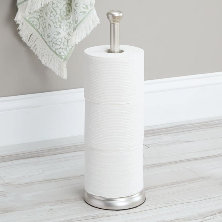 mDesign Free-Standing Toilet Paper Holder