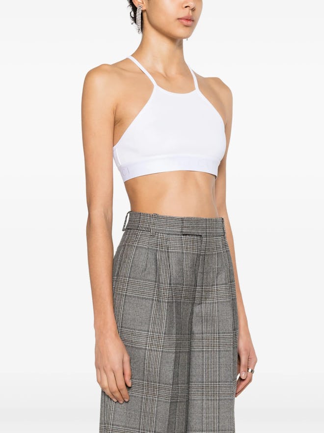 Gucci Interlocking G Ribbed Cropped Top