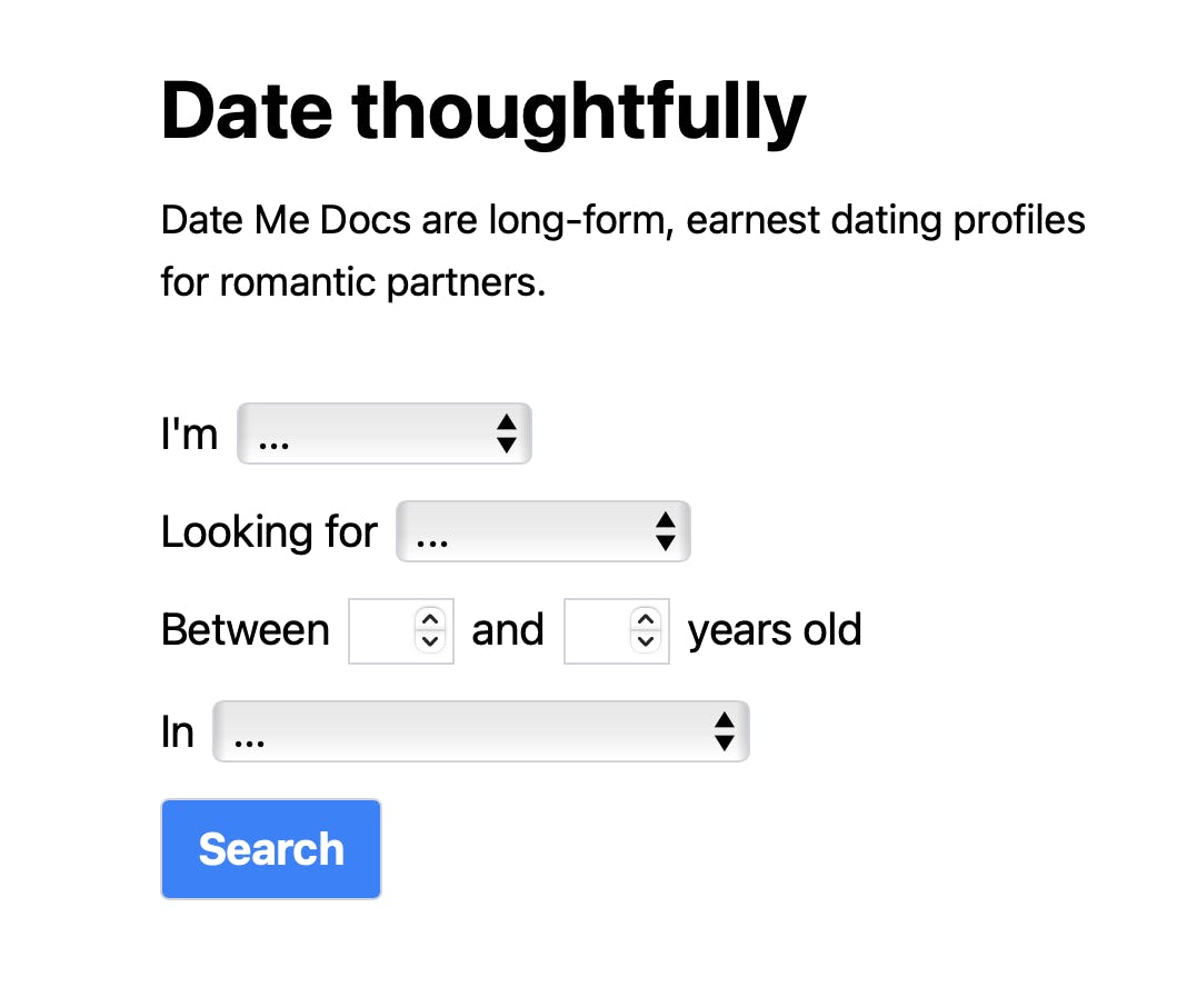 Steve Krouse, a 30-year-old programmer in Brooklyn, gathered hundreds of date-me docs into a directo&hellip;