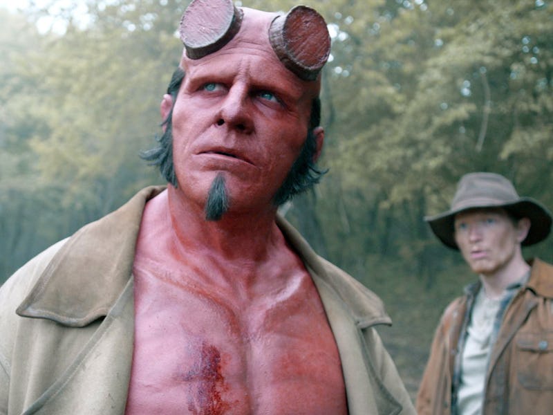 Jack Kesy and Jefferson White in Hellboy: The Crooked Man