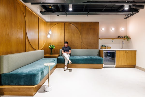 The waiting area at Great Many.