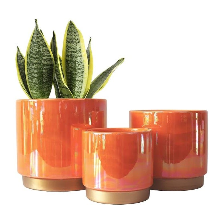 Rainbow Pearl Glaze Ceramic Indoor Pots