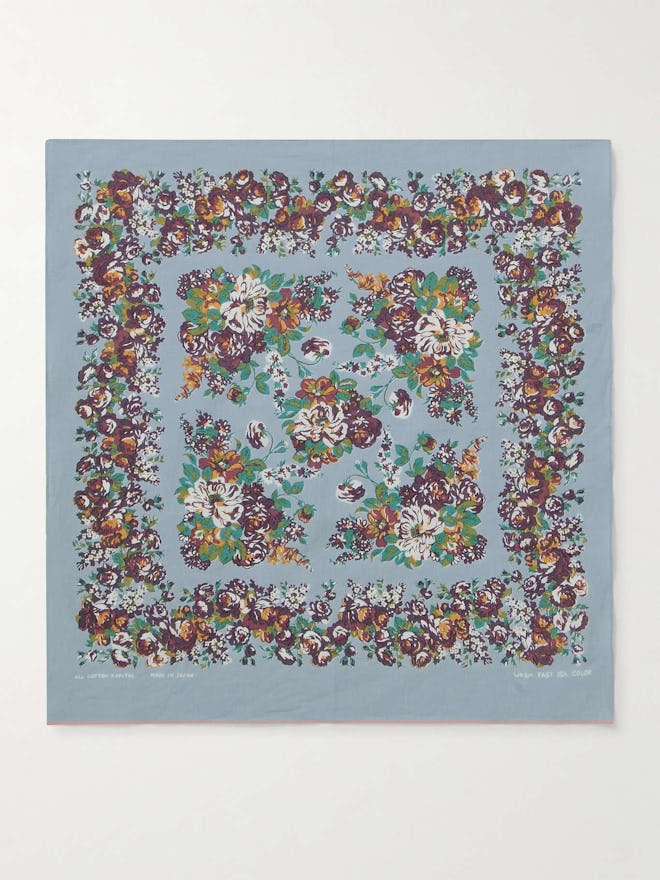 Kapital Nadeshiko Floral-Print Selvedge Bandana