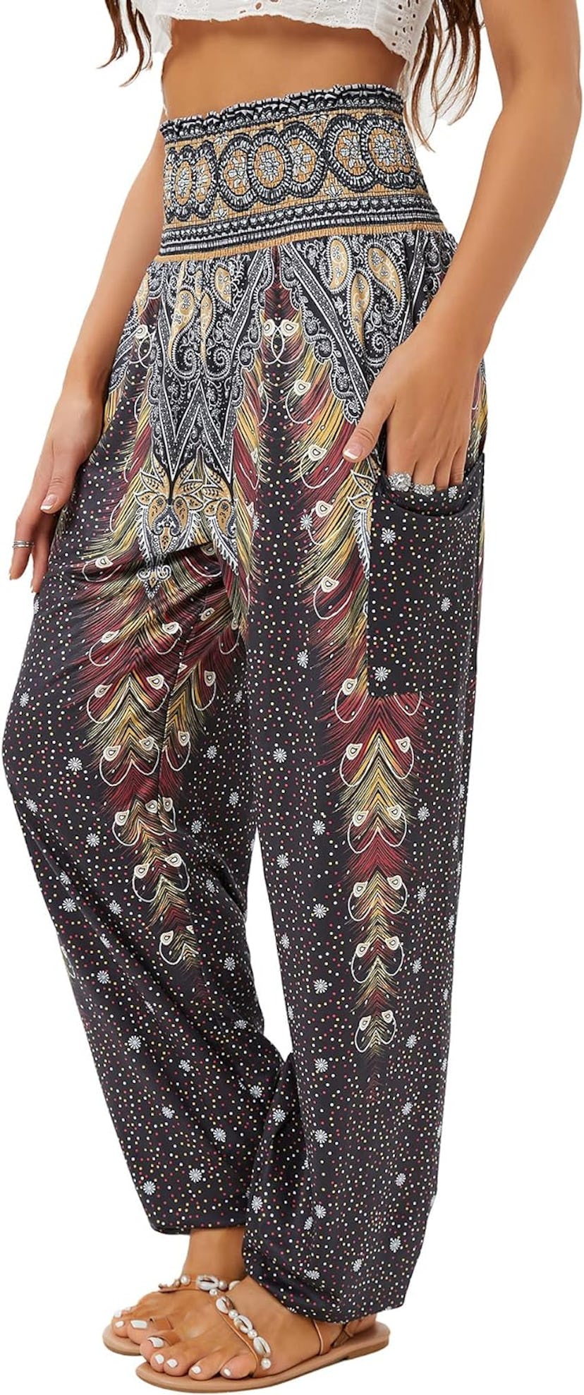 QIANXIZHAN Boho Pants