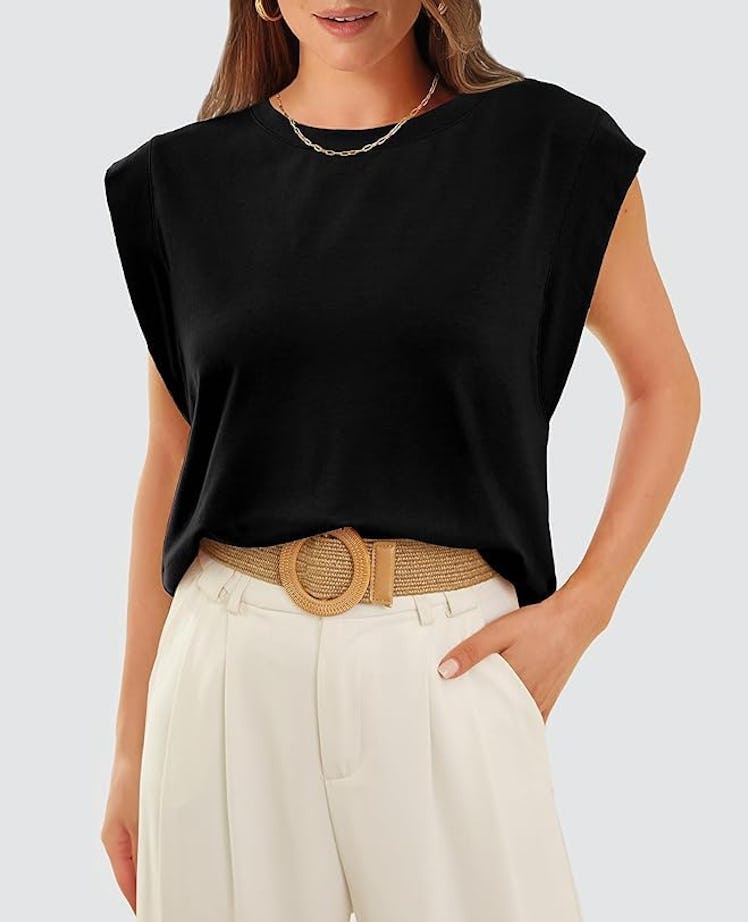 WIHOLL Cap-Sleeve Top