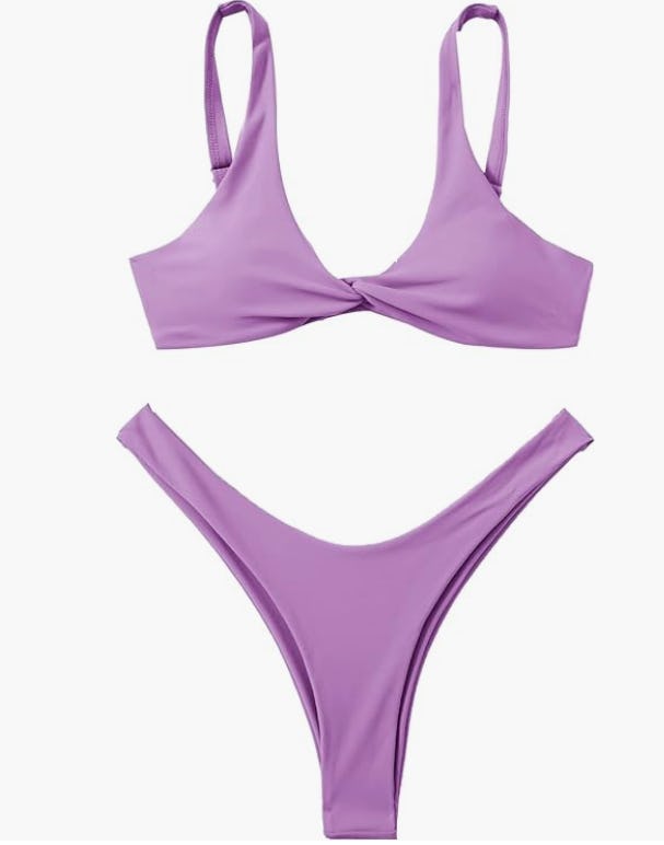 VERDUSA Twist Front High Cut Thong Bikini