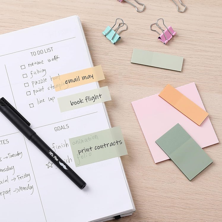 Mr. Pen Transparent Sticky Notes (200-Pack)