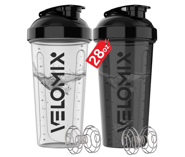 VELOMIX Protein Shaker Bottles (2-Pack)