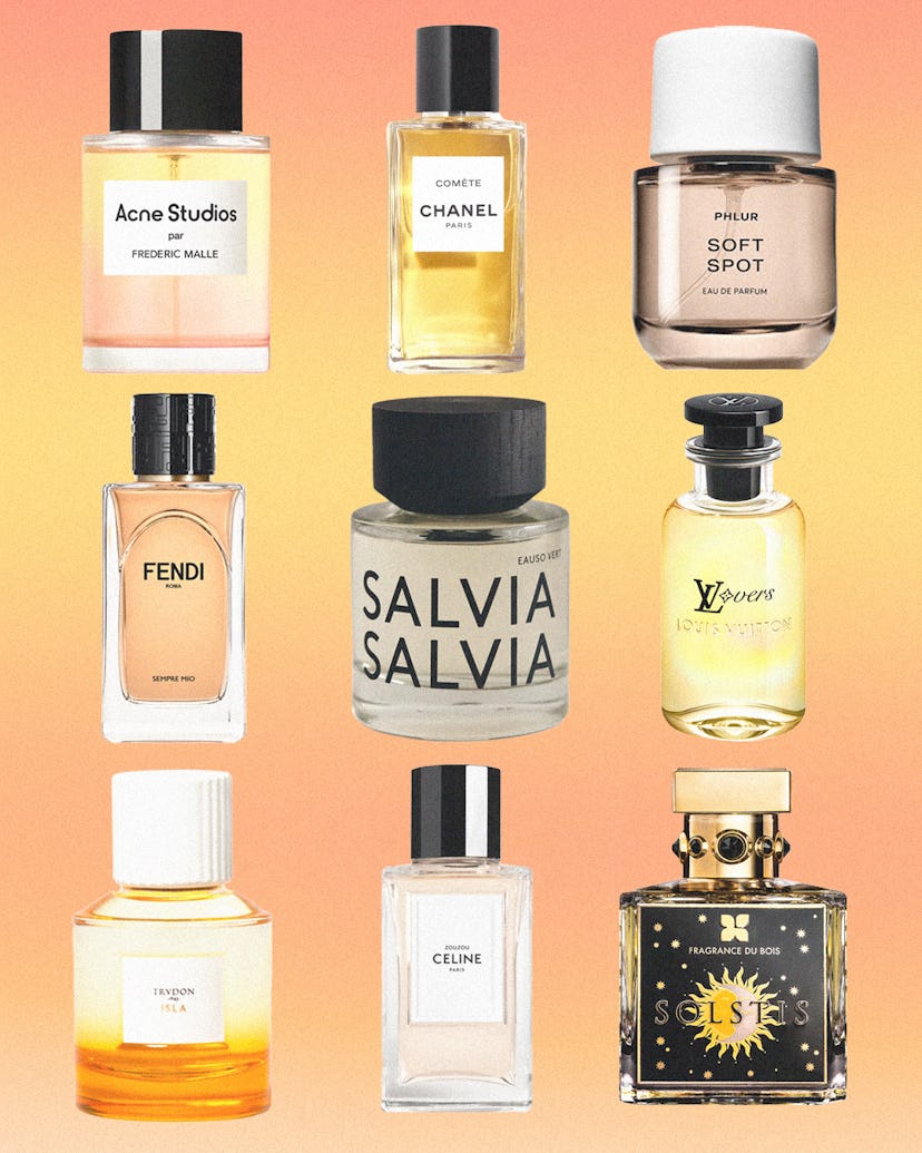 Fragrances from Acne Studios, Chanel, Phlur, Fendi, Salvia Salvia, Louis Vuitton, Trudon, Celine, an...