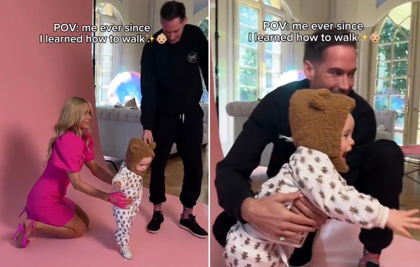 Paris Hiltons Son Phoenix Is Walking In Adorable New TikTok