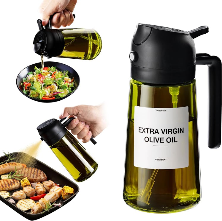 TrendPlain 2-in-1 Olive Oil Dispenser & Sprayer