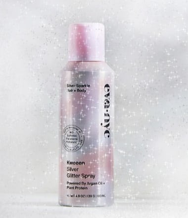 Eva NYC Kweeen Silver Glitter Spray