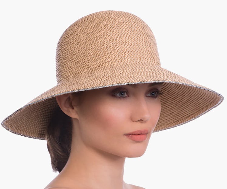 tan straw hat