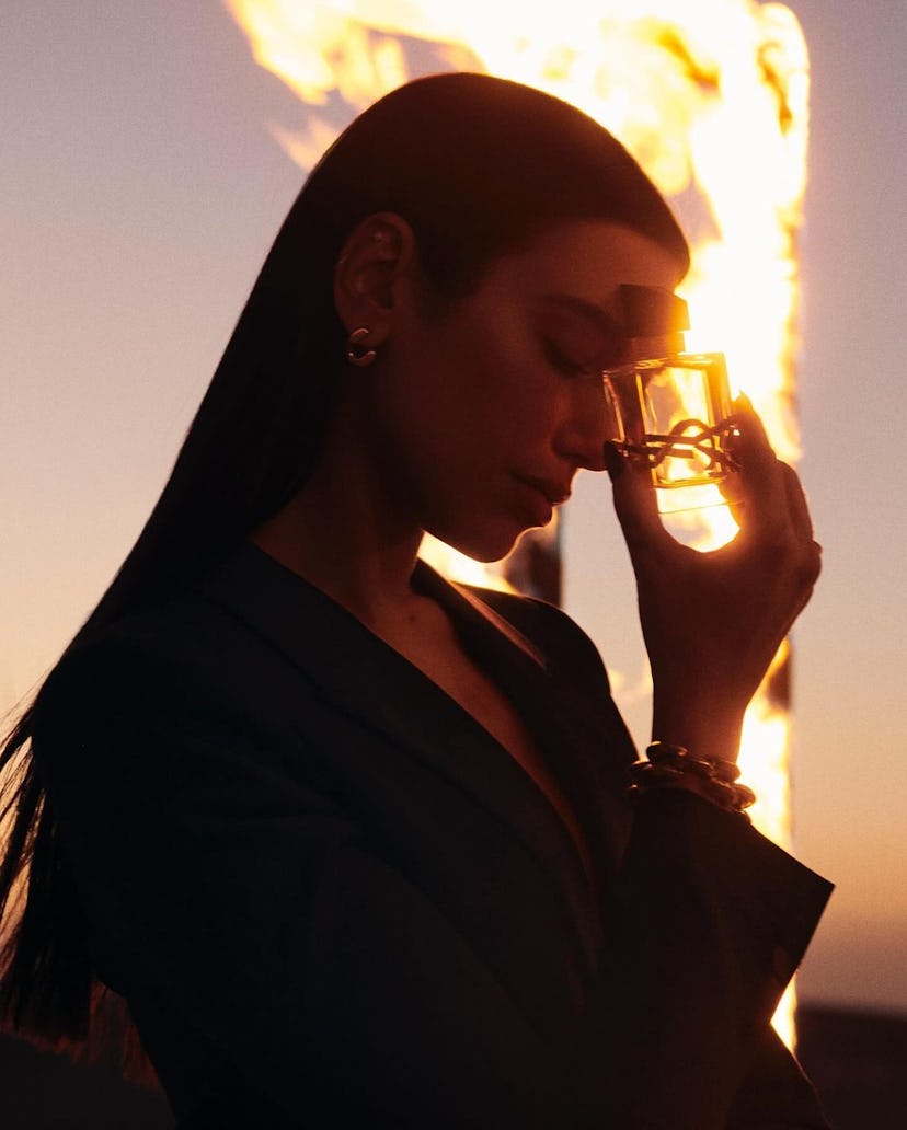 Dua Lipa stars in a campaign for Saint Laurent.