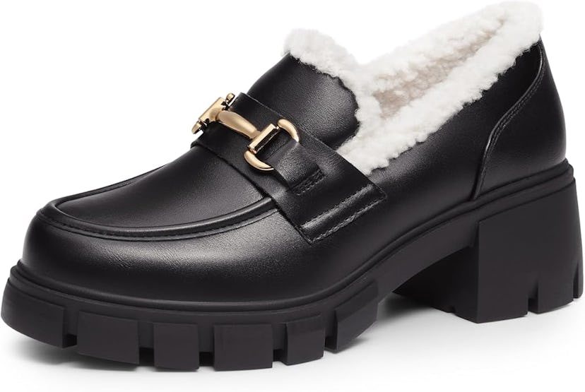 DREAM PAIRS Shearling-Lined Loafers