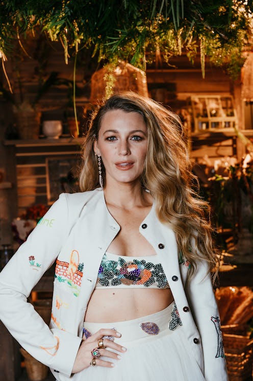 Blake Lively Michael Kors lace midi dress