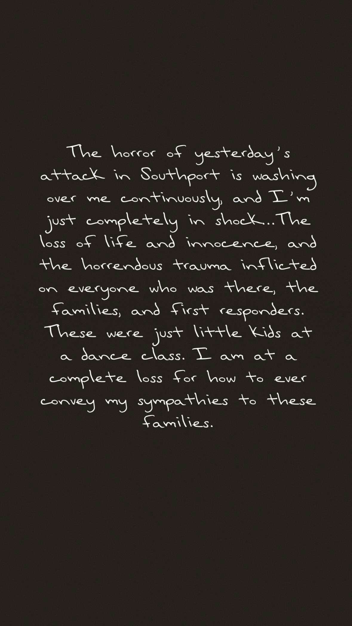 Taylor Swift Responds To Southport Stabbing