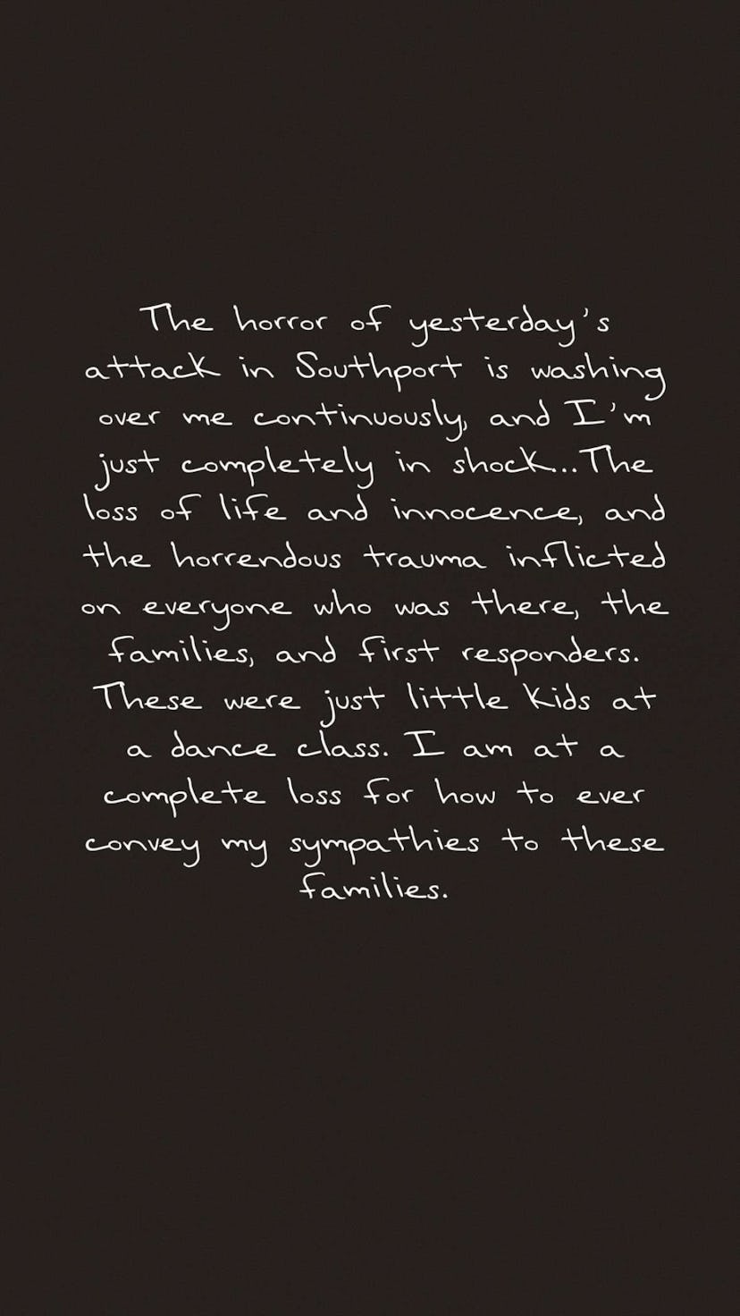 Taylor Swift Responds To Southport Stabbing