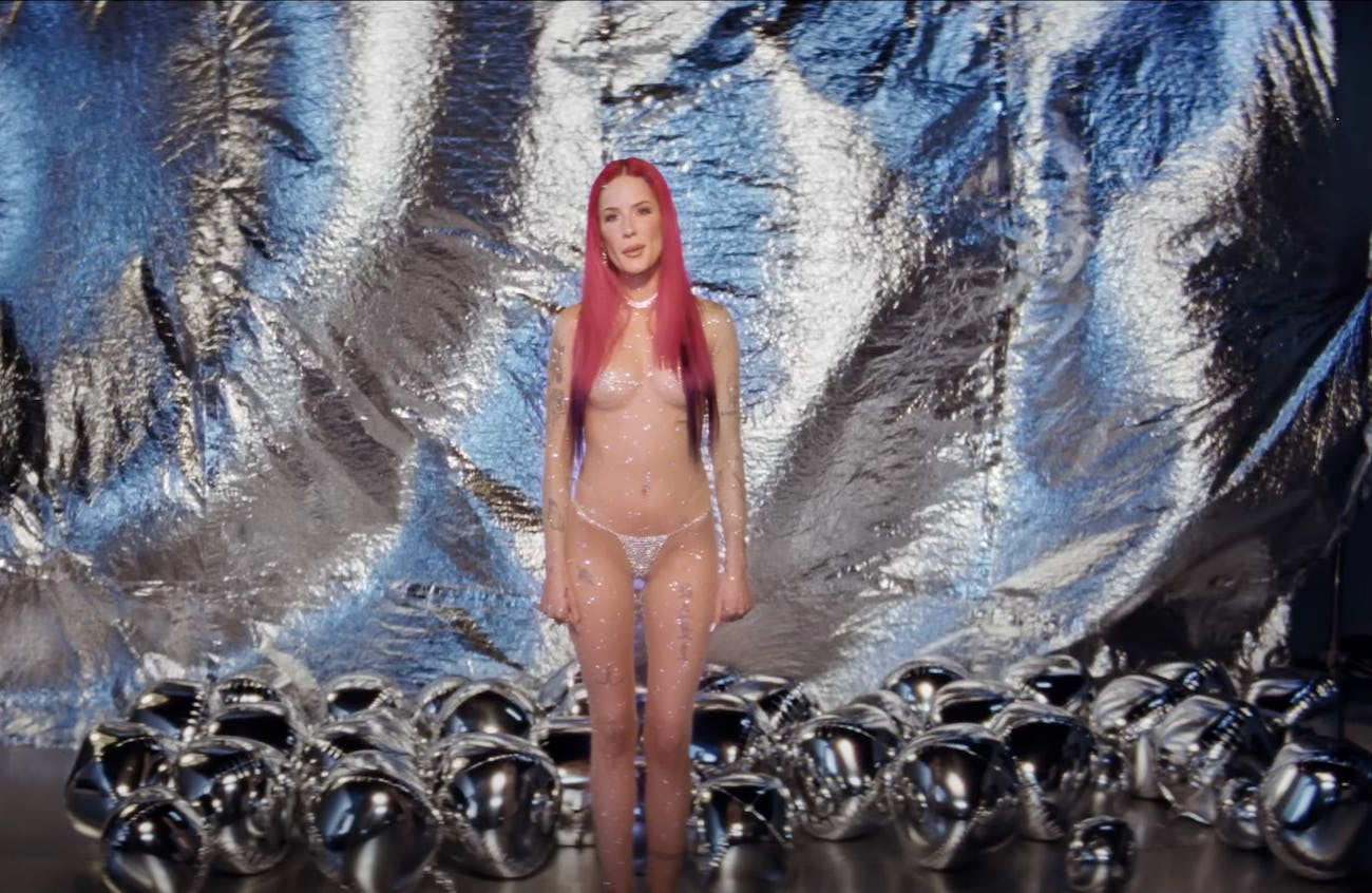 Halsey Paid Tribute To Britney Spears With A Crystal-Covered Bodysuit