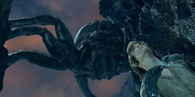 Shelob stalks Frodo (Elijah Wood) from above in 'The Lord of the Rings: The Return of the King'