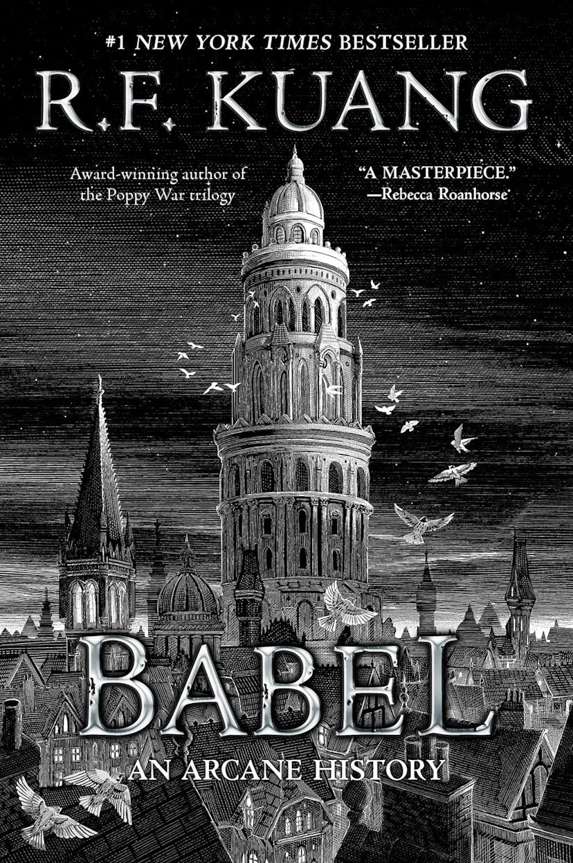 Cover of 'Babel' by R.F. Kuang, a dark academia book