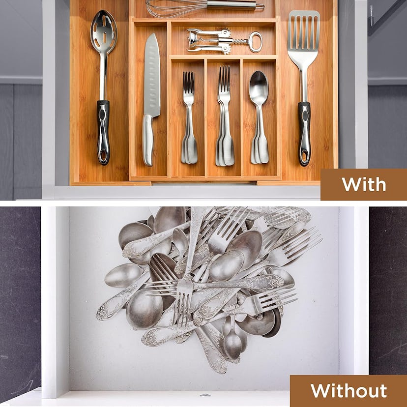 Bambüsi Expandable Silverware Organizer