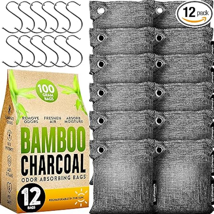 BASIC CONCEPTS Charcoal Odor Absorber Bags (12-Pack)