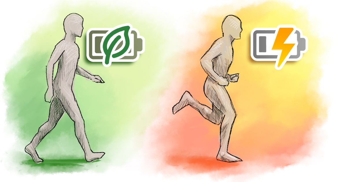 Comparing Caloric and Energy Expenditure Between Walking and Running