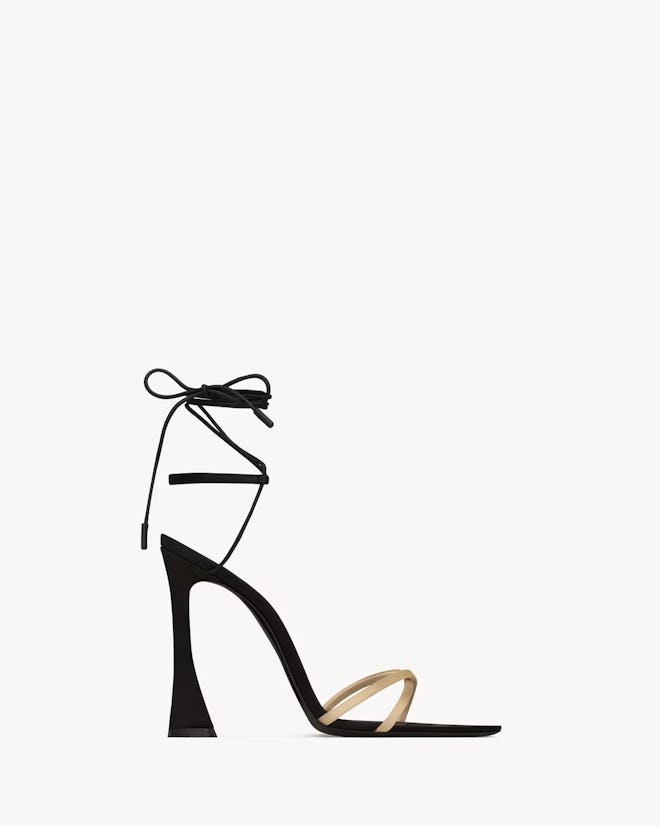 Liza Sandals In Satin Crepe