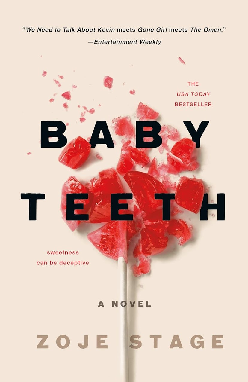 Cover of Baby Teeth by Zoje Stage, a horror book about kids