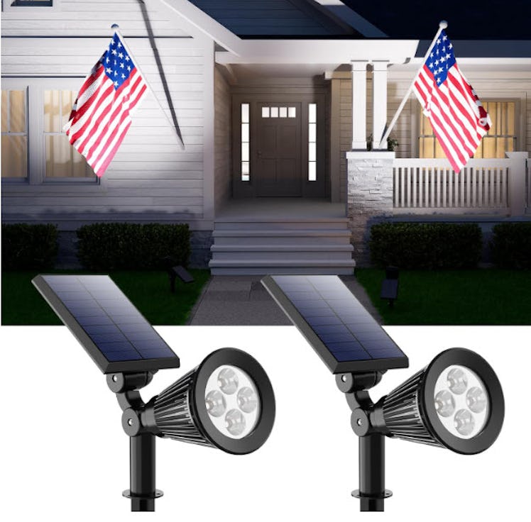 FALOVE Solar Powered Spot Lights (2-Pack)