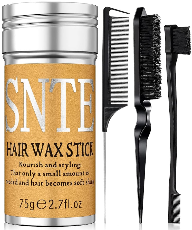 Samnyte Slick Back Hair Wax & Brush Kit 