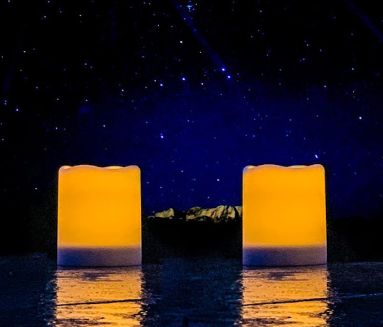 salipt Solar Powered Candles (Set of 2)