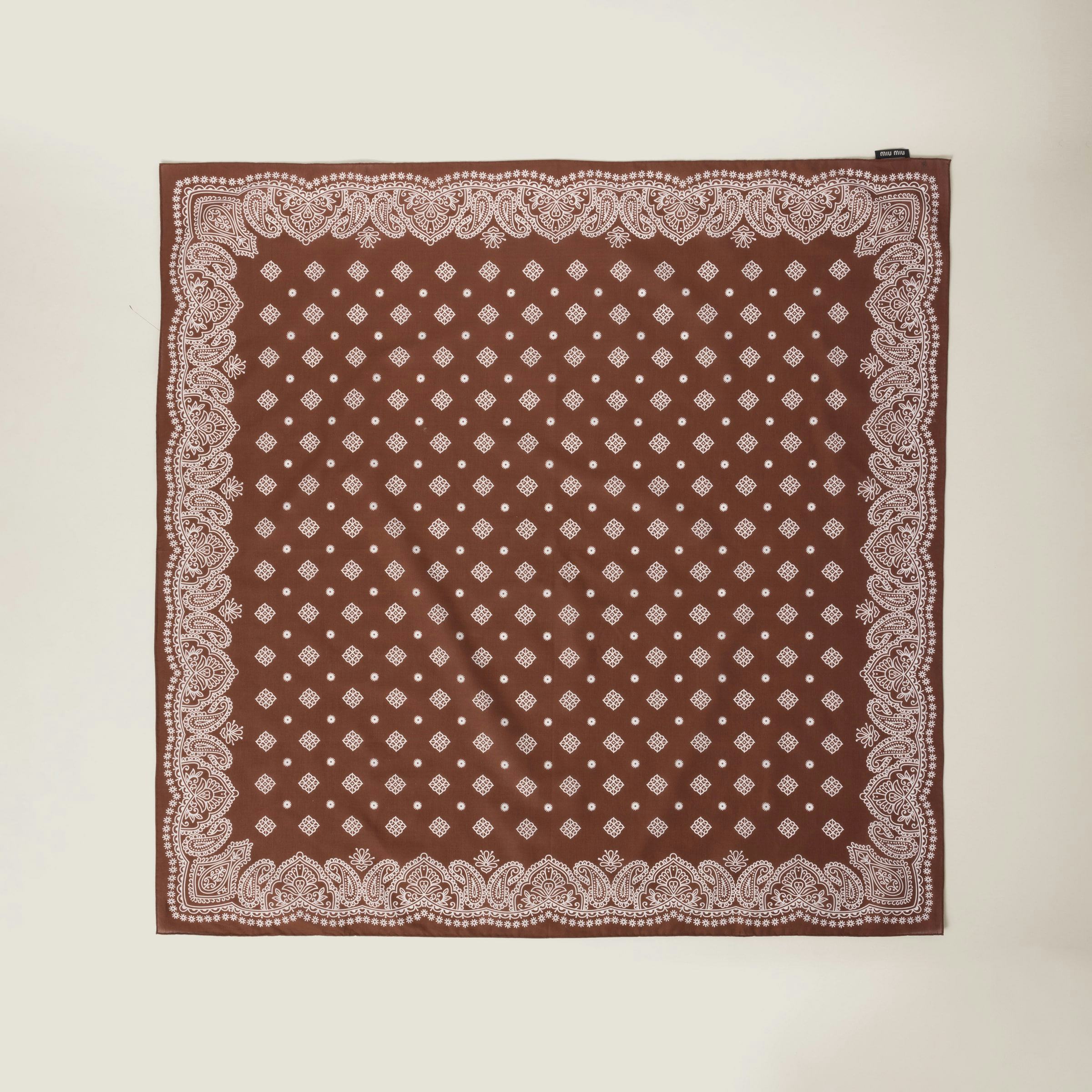 Printed Cotton Poplin Scarf