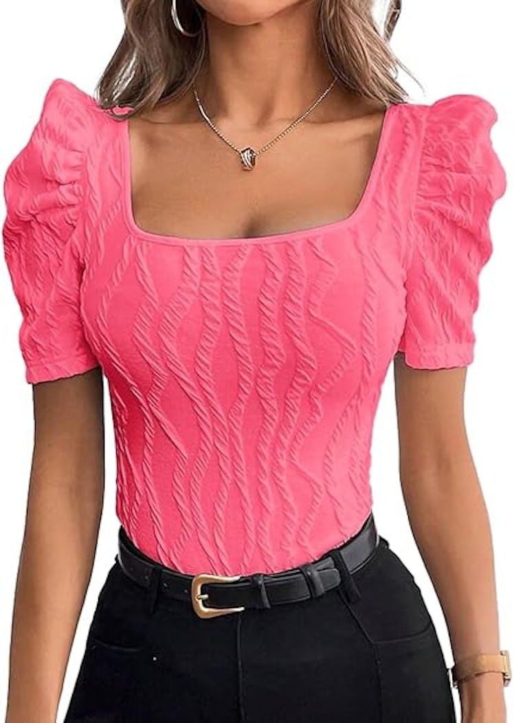 Narecte Puff Sleeve Top