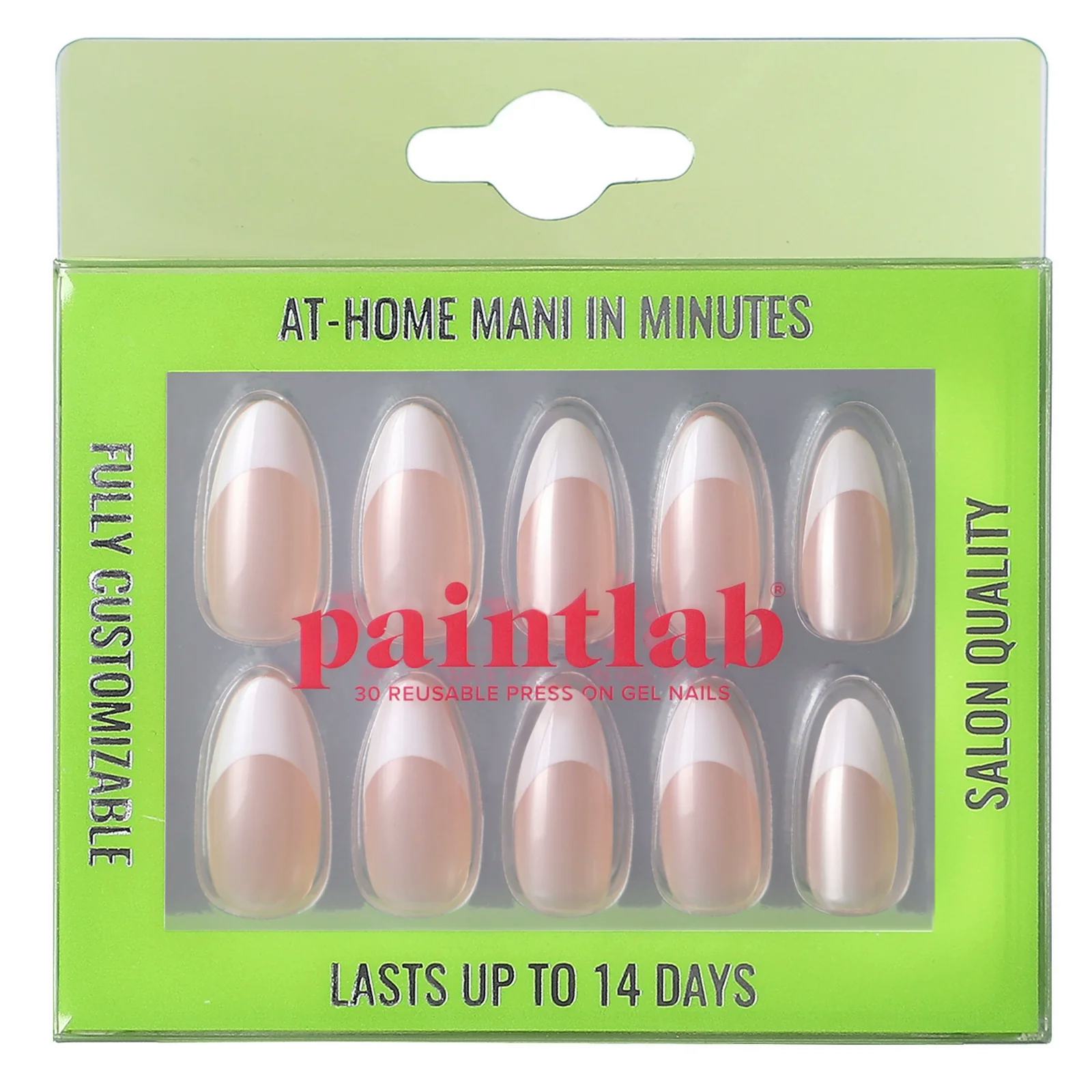 French Chrome Press-on Nails