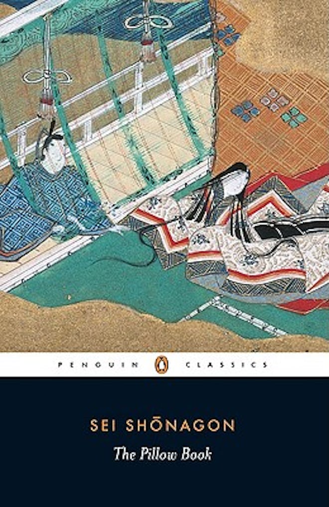 Cover of The Pillow Book by Sei Shonagon.