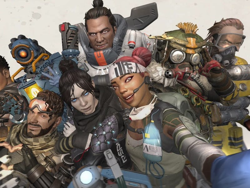 the starting cast of Apex Legends