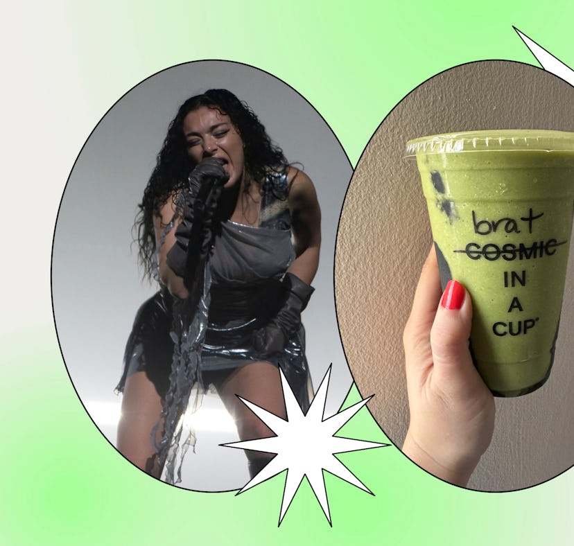 I tried Moon Juice's brat girl summer smoothie inspired by Charli XCX's album.
