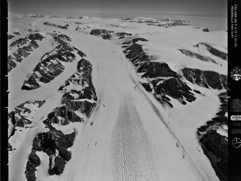 Looking up Crane Glacier, December 21 1968.
